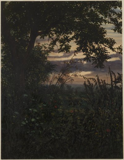 Landschaft bei Sonnenuntergang von Léon Bonvin