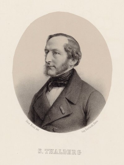 Porträt des Pianisten und Komponisten Sigismund Thalberg von Leon Noel