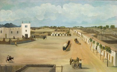Old Mesilla Plaza, ca. 1885-1886 von Leon Trousset