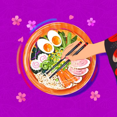 Ramen Bliss, 2025 von Leona Tsiara