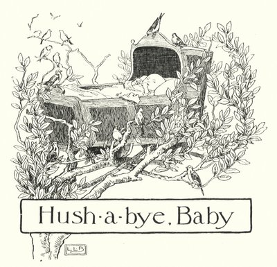 Husch-a-bye, Baby, auf der Baumspitze von Leonard Leslie Brooke