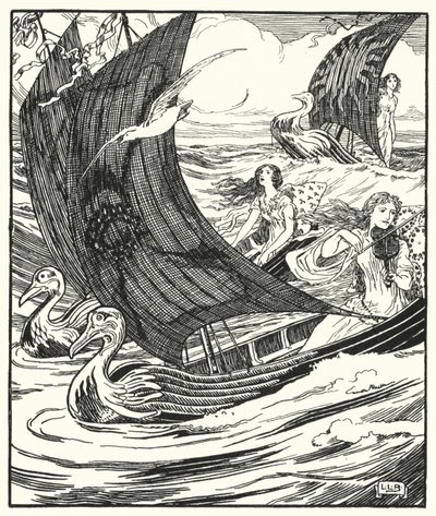 Ich sah drei Schiffe vorbeifahren von Leonard Leslie Brooke