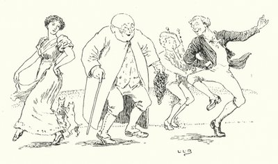 Tom war der Sohn eines Pfeifers (Gravur) von Leonard Leslie Brooke