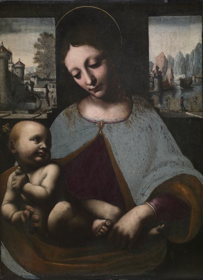 Jungfrau und Kind, ca. 1500 von Leonardo da (circle of) Vinci