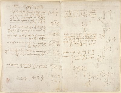 Notizen; mathematische Berechnungen, aus 