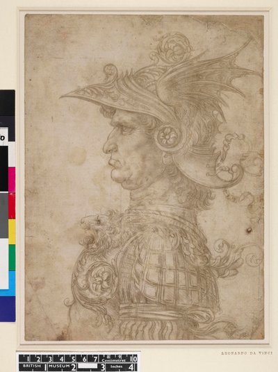 Büste eines Kriegers von Leonardo da Vinci