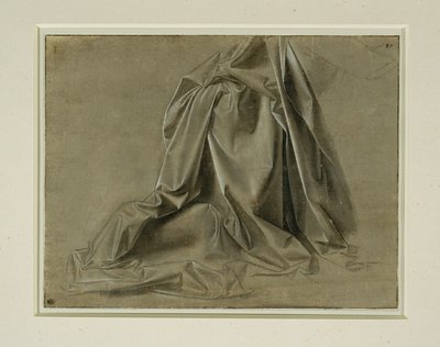Draperie für eine kniende Figur von Leonardo da Vinci
