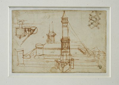 Architekturstudie von Leonardo da Vinci