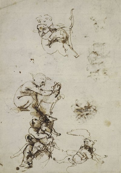 Leonardo da Vinci, Objekt 1857,0110.1 - recto (British Museum) von Leonardo da Vinci