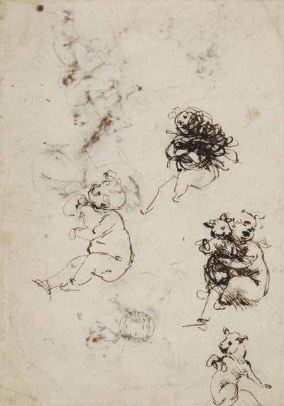 Leonardo da Vinci, Objekt 1857,0110.1 - verso (British Museum) von Leonardo da Vinci