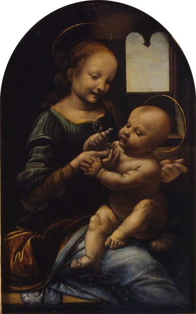 Madonna und das Kind (Die Benois-Madonna) von Leonardo da Vinci