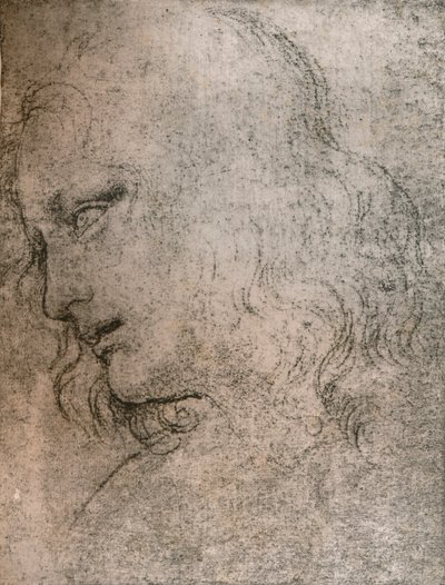 Studie für den Kopf des Heiligen Philippus in 