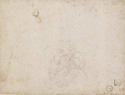 Die Jungfrau und das Kind verehrt von Leonardo da Vinci