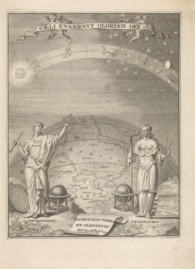 Astronomie und Geografie mit Messinstrumenten von Leonardus Valck