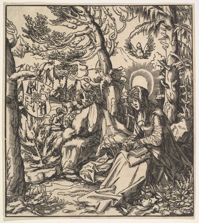 Heilige Ita von Toggenburg, aus den Habsburger Heiligen, 1516-18 von Leonhard Beck