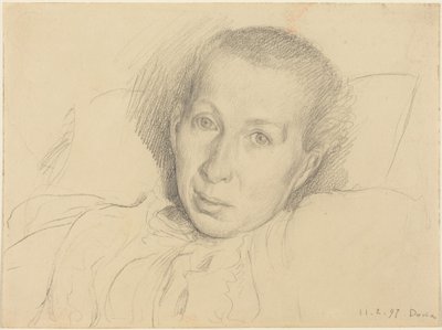 Die Schwester des Künstlers, Marie von Kalckreuth von Leopold Karl Walter von Kalckreuth