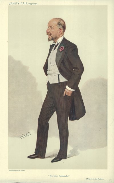 Seine Exzellenz Der Marquis di San Giuliano von Leslie Matthew Ward