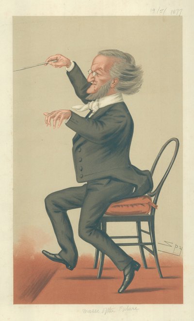 Richard Wagner, Musik der Zukunft, 19. Mai 1877, Vanity Fair Karikatur von Leslie Matthew Ward