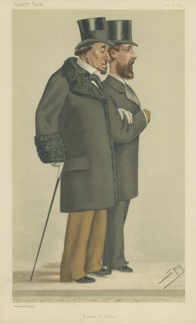Der Earl of Beaconsfield und Mr. Montagu William Lowry Corry von Leslie Matthew Ward
