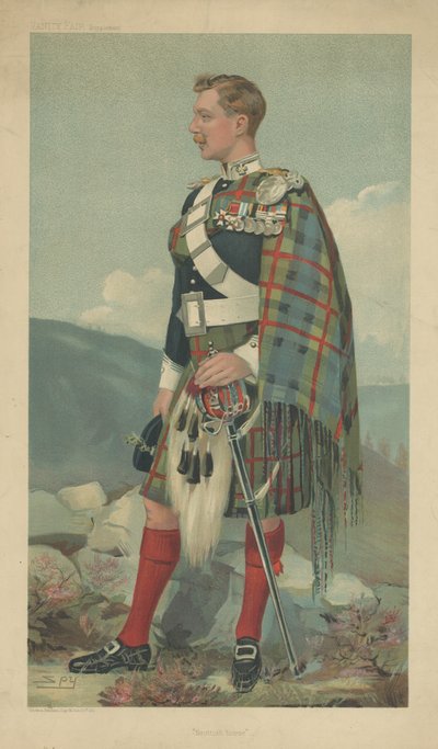 Der Marquis von Tullibardine (Farblithographie) von Leslie Matthew Ward