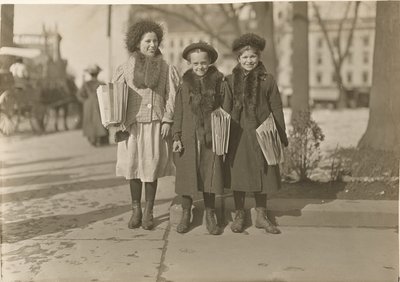 Connecticut Zeitungsmädchen (Hartford?) von Lewis W. Hine