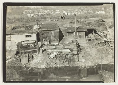 Wohnquartier der Arbeitslosen in Patterson, New Jersey von Lewis Wickes Hine