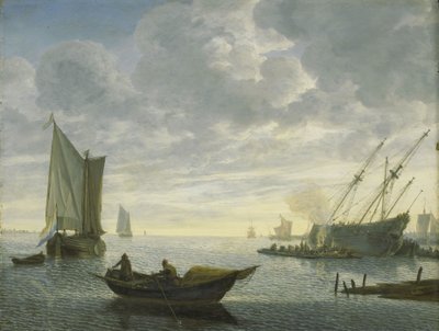 Kalfatern eines Schiffes von Lieve Verschuier