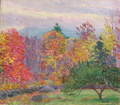 Landschaft bei Hancock, New Hampshire, Oktober 1923 von Lilla Cabot Perry