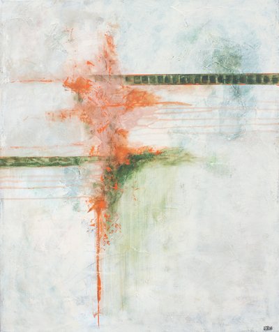 Abstrakt Orange Grün von Lillian Christiansson