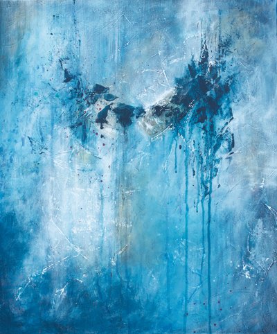 Fließende blaue Energie von Lillian Christiansson