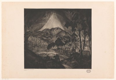 Hügellandschaft mit Industrie von Lodewijk Schelfhout (signed by artist)