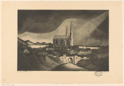 Kathedrale von Lodewijk Schelfhout (signed by artist)