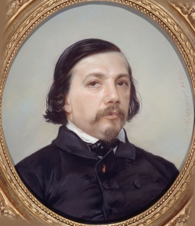 Porträt des Dichters Théophile Gautier, 1811-1872, 1850 von Léon Riesener