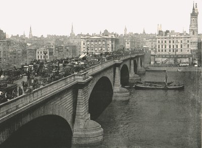 London Bridge nach Norden blickend, 1895 von London Stereoscopic and Photographic Co