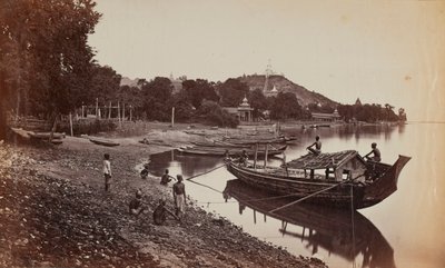 Boote in Ava, Burma von Lord Henry Rawlinson