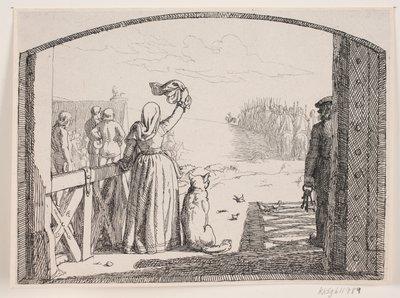 Illustration zu Adam Oehlenschlägers Gedicht "Die zwei Kirchtürme" von Lorenz Frølich