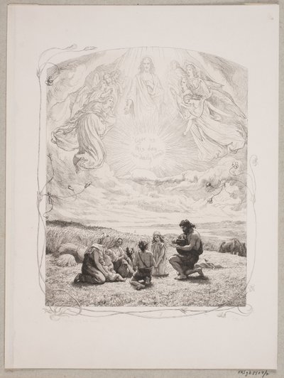 Illustration zu "Das Vaterunser" von Lorenz Frølich
