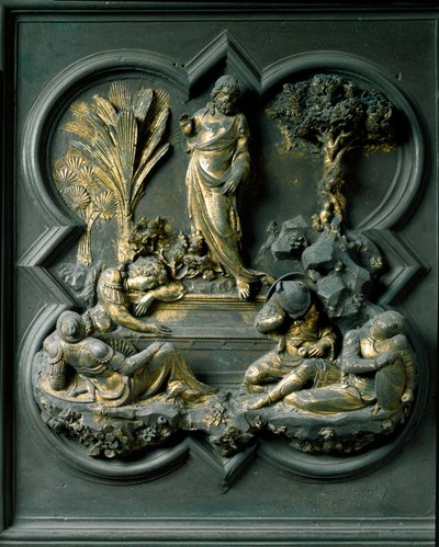 Die Auferstehung Christi, neunzehntes Panel der Nordtüren des Baptisteriums von San Giovanni von Lorenzo Ghiberti