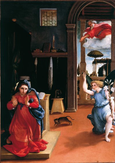 Verkündigung von Recanati von Lorenzo Lotto