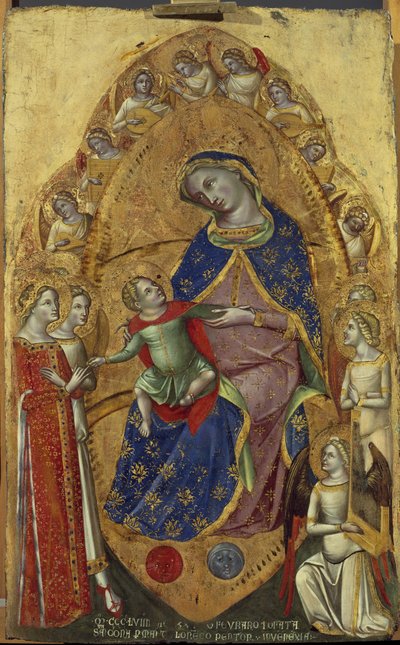 Die mystische Hochzeit der hl. Katharina von Lorenzo Veneziano
