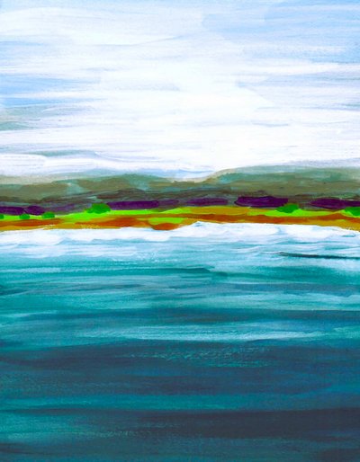 Lebendiger Seehorizont von Lori Ann Folz