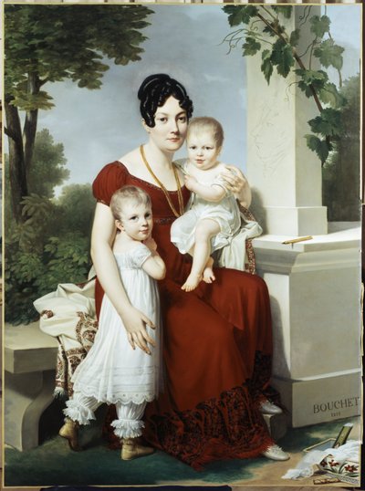 Mme. H und ihre Kinder von Louis Andre Gabriel Bouchet