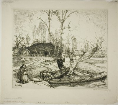 Das überflutete Marais: Der Schäfer von Louis Auguste Lepère