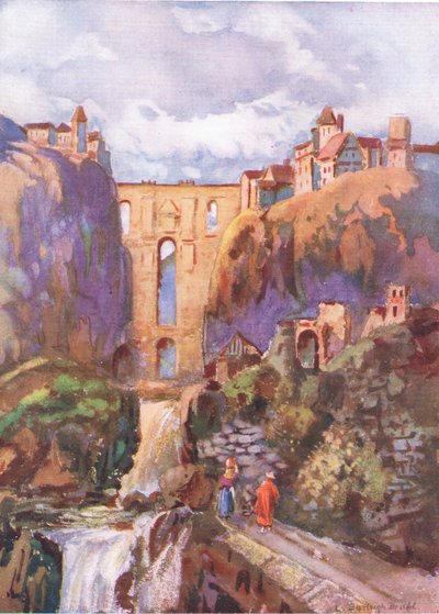 Der Tajo Ronda, aus Hutchinsons Picturesque Europe, veröffentlicht von Hutchinson & Son, ca. 1930 von Louis Burleigh Bruhl