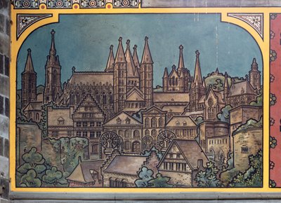 Bahnhofsgebäude (Sint-Pietersstation). Innenraum. 1912. Die Eingangshalle. von Louis Cloquet