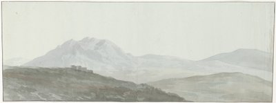 Blick auf die Berggipfel des Apennin von Louis Ducros