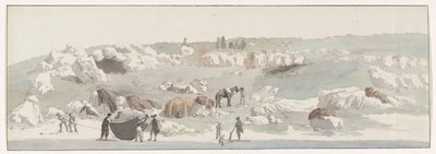 Ansicht des kleinen Hafens von Luogo Vivo auf der Schifffahrtsroute San Vito (Reise nach Italien, Sizilien und Malta - 1778) von Louis Ducros