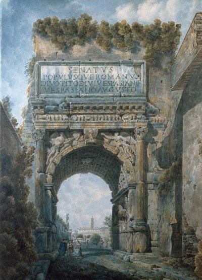 Der Titusbogen, Rom von Louis Ducros
