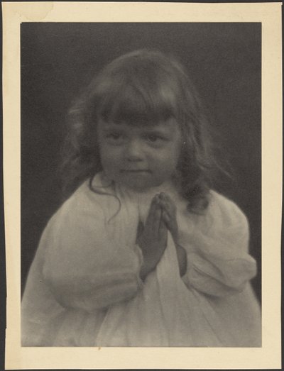 Porträt eines betenden Kindes von Louis Fleckenstein