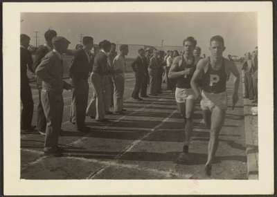 Leichtathletikrennen von Louis Fleckenstein